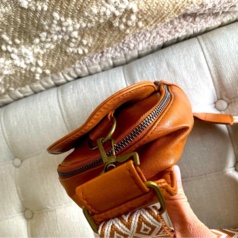 Leather Bohemian Crossbody Sling Purse - Picture 3 of 4